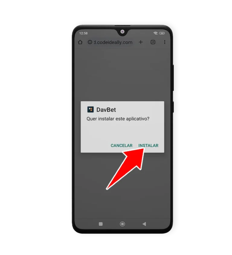 Passo 4 Como baixar a DavBet para Android