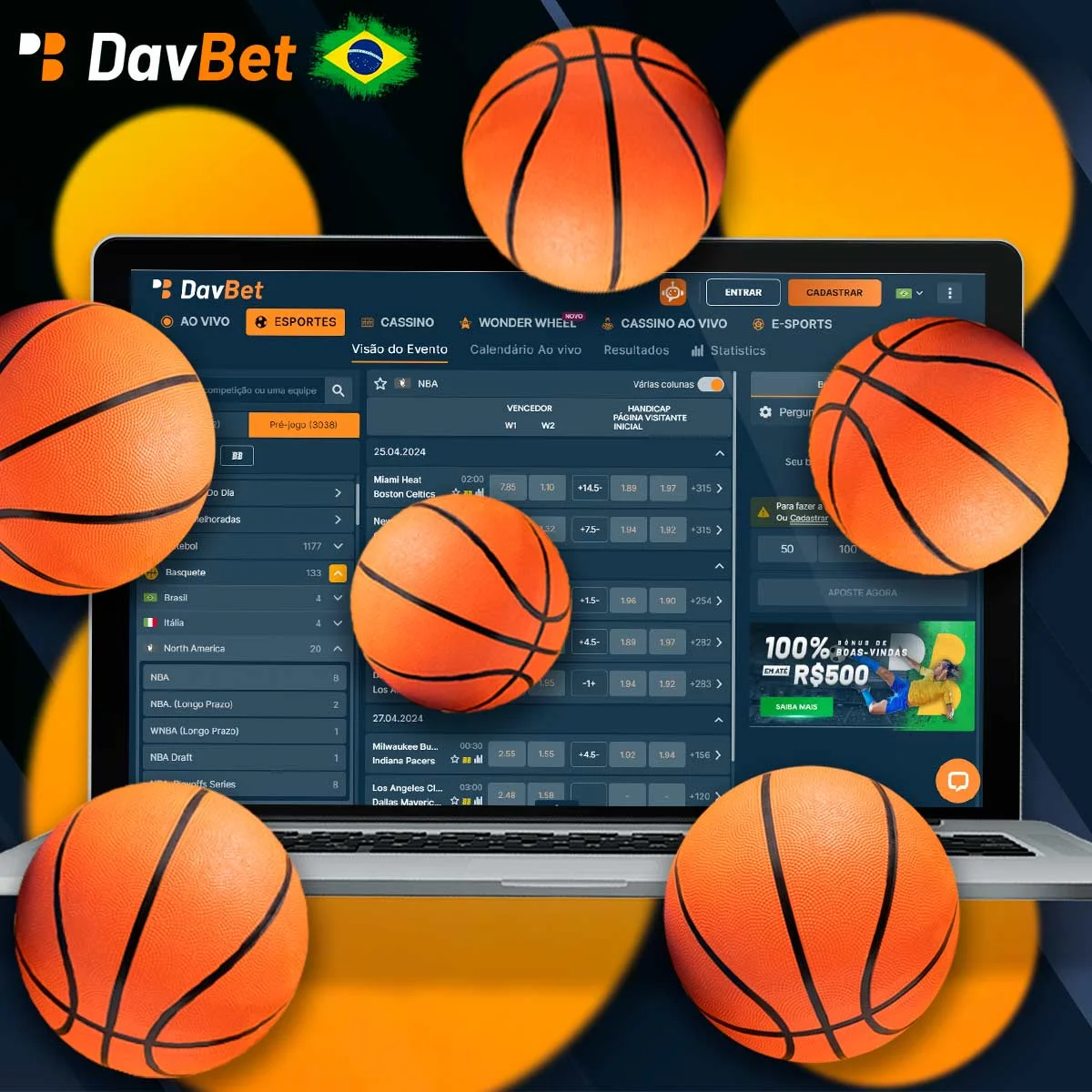 Apostas em Basquete na Davbet