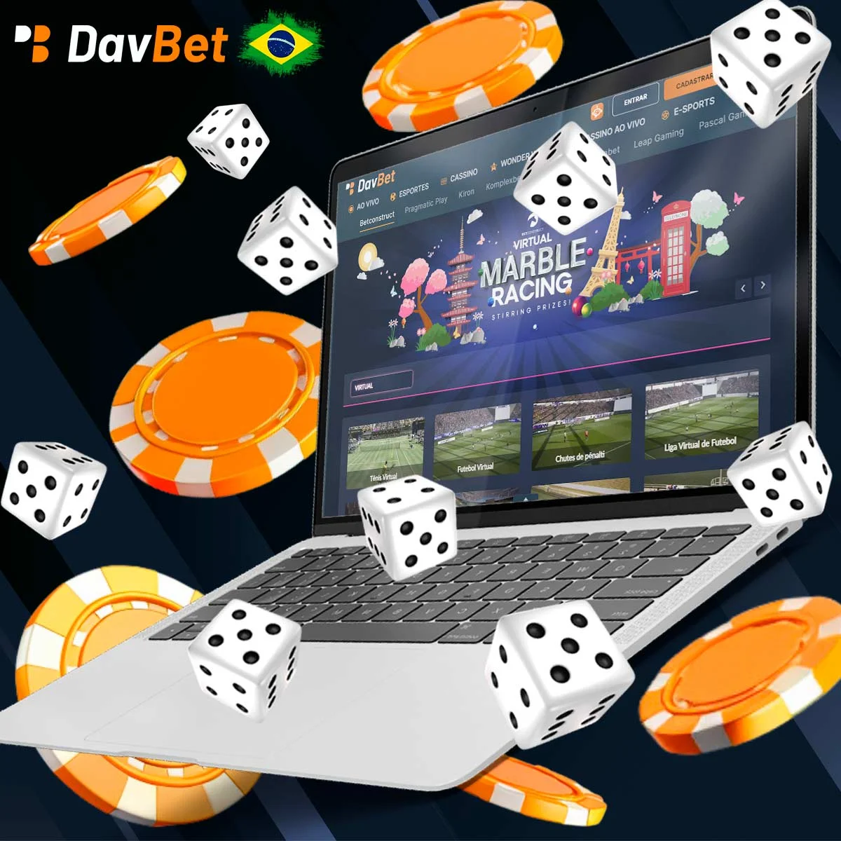 Informações sobre Fantasy sports ou esportes virtuais na Davbet