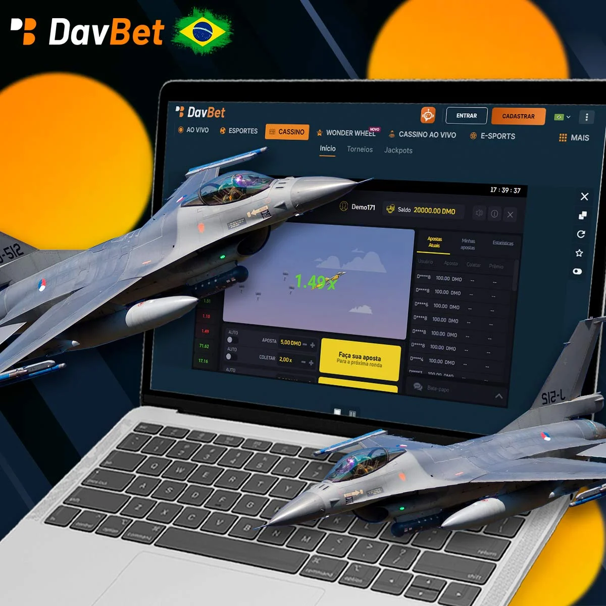 Informações sobre o JetX em Davbet